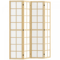 Homcom 4 Panel Room Divider, 5.6 Ft Folding Privacy Screen For Home Office