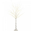 Homcom 5ft Artificial White Birch Tree For Indoor Covered Outdoor