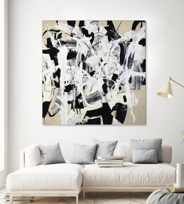 \"Talking Out Of Both Sides\" Giant Art 54x54 Wall Art