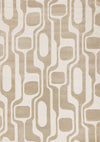 Leopold Modern Mid-Century Beige Cream Area Rug - 2'7\" x 4'11\"