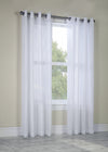 Broadway White Grommet Curtain Panel - 52\" X 95\"