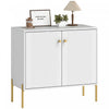 HOMCOM Sideboard with Fluted Doors, 32" Modern Buffet Cabinet, White