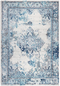 Roma Diamond Blue 4x6 Area Rug 