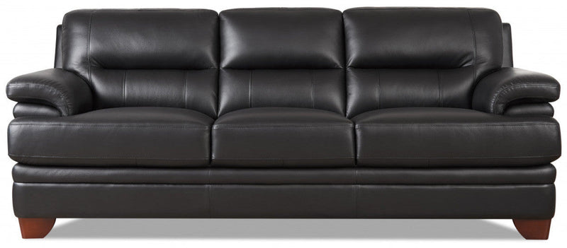 Hydeline Luxor Leather Sofa - Black