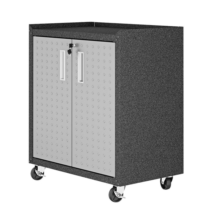Fortress 31.5\" Mobile Garage Cabinet with Shelves 