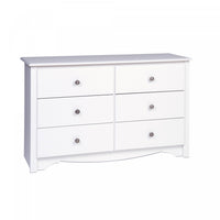 Monterey Kids 6-Drawer Dresser - White