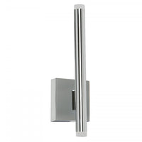 Dainolite Wilson Wall Sconce 10w LED Polished Chrome Frosted Acrylic Diffuser Lamp
