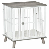 Pawhut Dog Crate, Furniture Style Pet Cage Kennel, End Table, Decorative Dog House, With Soft Cushio