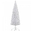 Homcom Snow Flocked Pencil Christmas Tree With Realistic Branch Tips White
