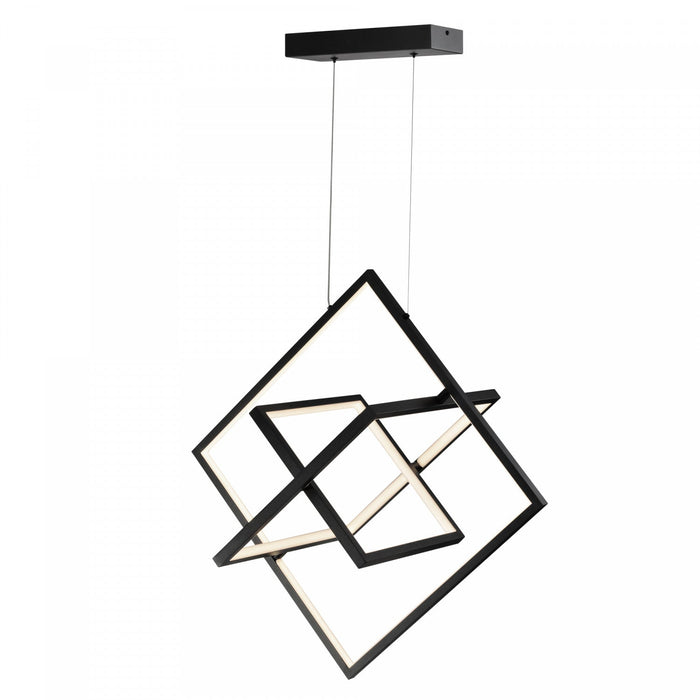 Graymar 45 W LED Black Pendant Light 
