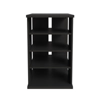 Nordika Jasper 4-Shelf Audio Tower Bookcase - Black