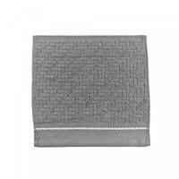 Luxury Stitch Wash Cloth 12 x 12 Cool Grey - Set of 6 Towels