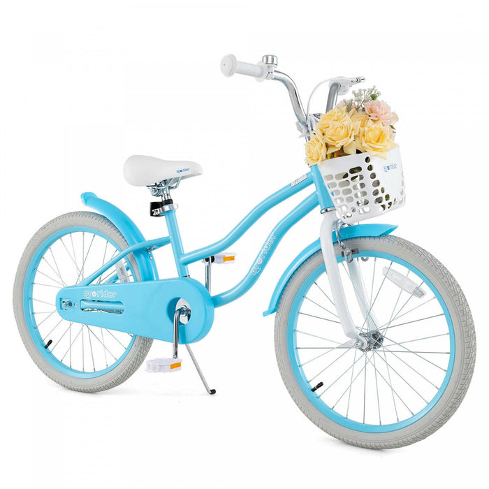 Prorider 20" Kids Bike With Height Adjustable Handlebar & Seat Hand Brake & Coaster Brake Blue