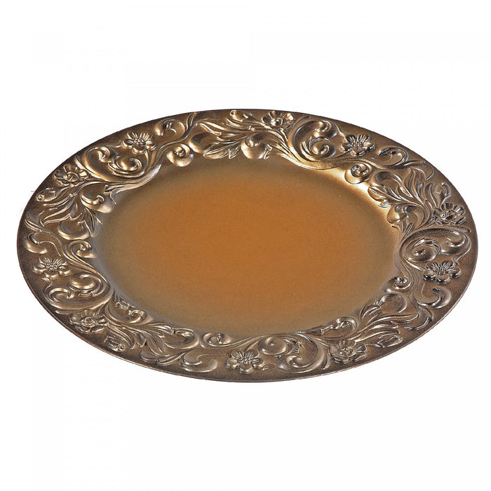 Charger Plate Baroque Gold Brushed Dinnerware