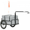 Aosom Bike Cargo Trailer, Bicycle Trailer Wagon Cart With Removable Storage Box, Quick Release 16\" W