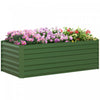 Outsunny Raised Garden Bed, 71\" X 35\" X 23\" Galvanized Steel Planters For Outdoor Plants With Multi-