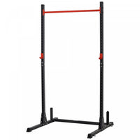 Soozier Adjustable Barbell Power Rack Squat Stand Strength Training Fitness Pull Up Weight Cage Home