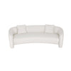 Sylvia Modern Glam 104\" Tweed Loveseat in Ivory 