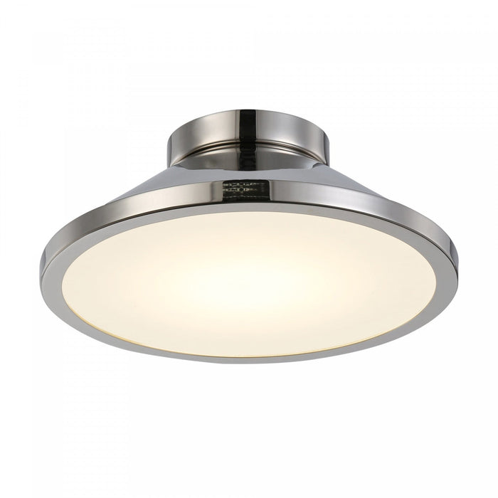 Lucida Nickel Integrated LED Flush Mount
