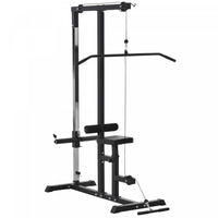 Soozier Exercise Pulldown Weight Machine With 3 Adjustable Cable Positions For Strengthening Many Mu