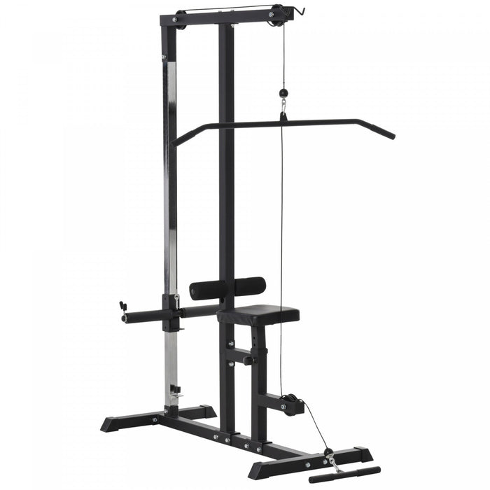 Soozier Exercise Pulldown Weight Machine With 3 Adjustable Cable Positions For Strengthening Many Mu