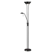 Dainolite Mother & Son Floor Lamp Matte Black Finish