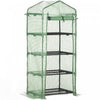 Outsunny 28\" X 20\" X 63\" Portable Greenhouse With 4 Tier Shelves Outdoor Hot House Plant Flower Gree