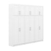 Elite Plus 3-shelf 6-piece Garage Storage Cabinet Set - White 