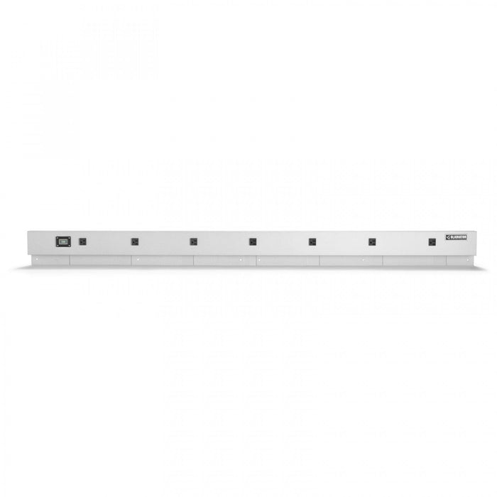 Gladiator 6' Wide 9-Outlet Workbench Powerstrip - Hammered White