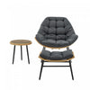 Benson Modern 3-Piece Lounge Chair Set in Gray 