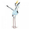 Outsunny Flying Crane Garden Statue, 42.5" Standing Steel Lawn Ornament