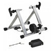 Soozier Bike Trainer Magnetic Bicycle Stand Indoor Exerciser W/ Quick Release Skewer, 5 Levels Resis