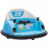 Qaba 12v Bumper Car For Toddlers, Electric Powered Ride-On Car With 360 Degree Spin, Remote Control,
