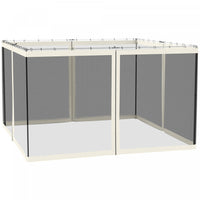 Outsunny 10' X 12' Gazebo Replacement Mosquito Netting, White