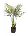 Artificial 35\" Areca Palm Indoor & Outdoor In Black Pot 