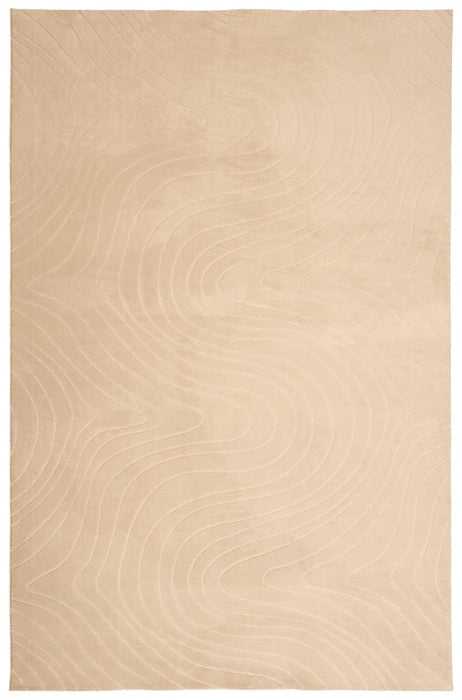 Somos Contemporary Beige Washable Rug 9'0\" x 12'0\" Indoor Area Rug 