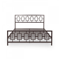 Henry Metal Bed Frame With Vintage Headboard,king Size,copper King Bed