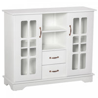 HOMCOM Buffet Cabinet with Drawers, Cupboard, Shelves, Kitchen Sideboard