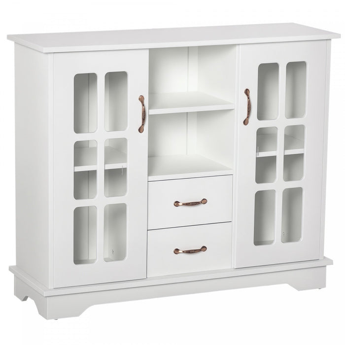 HOMCOM Buffet Cabinet with Drawers, Cupboard, Shelves, Kitchen Sideboard