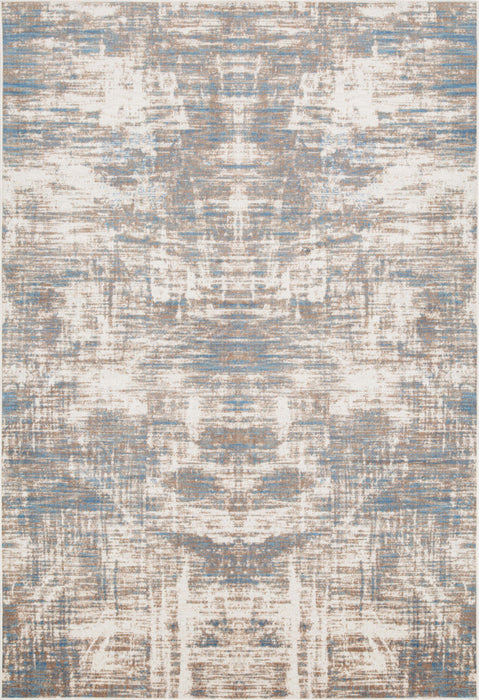 Shi Abstract Blue 4x6 Area Rug