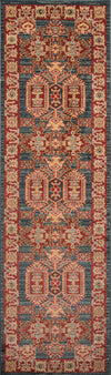 Lena Traditional 2'3\" x 7'6\" Runner Rug in Blue Indoor Area Rug 