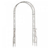 Outsunny 7.5ft Garden Metal Arch Outdoor Walkway Arbor For Decorative Climbing Vine Plants Patio Law