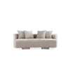 Verandah Mid-Century Modern 91\" Chenille Sofa in Beige 
