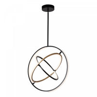 Trilogy Black & Brass Integrated LED Pendant II