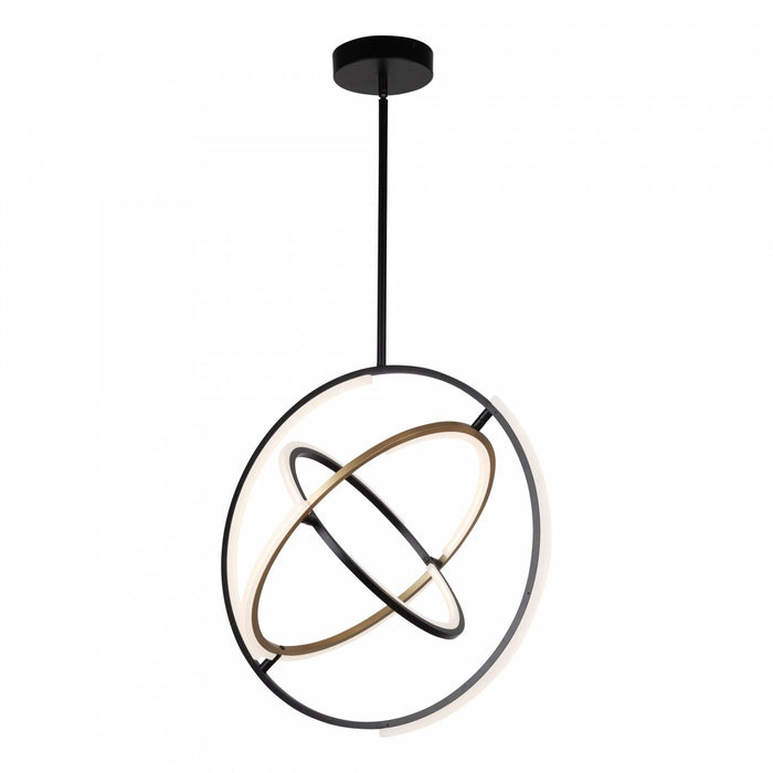 Trilogy Black & Brass Integrated LED Pendant II