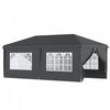 Outsunny 10' X 20' Pop Up Canopy With 6 Walls, Outdoor Easy Up Canopy Party Tent With Steel Frame, D