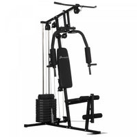 Soozier Home Gym Machine, Multifunction Gym Equipment With 99lbs Weight Stack For Back, Chest, Arm,
