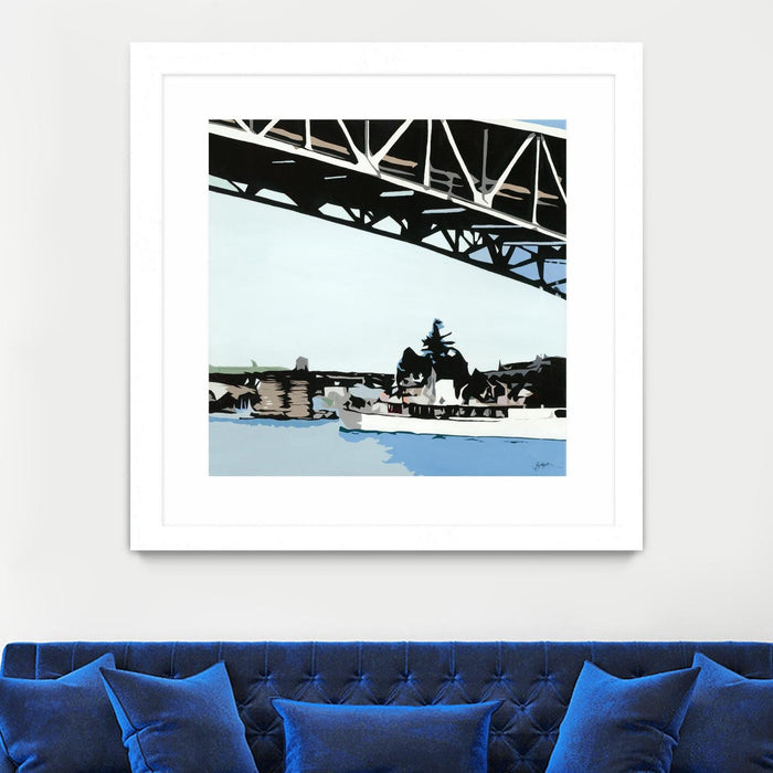 \"To The Cut\" Matted and Framed White 30x30 Wall Art