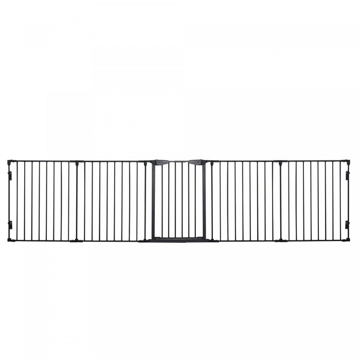 Pawhut Dog Playpen Indoor, Foldable Pet Fence Puppy Pen For Small Medium Dogs With Door, 5 Panels, 2