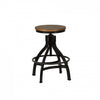 Hawkford Brown Adjustable Height Backless Barstool - Set of 2